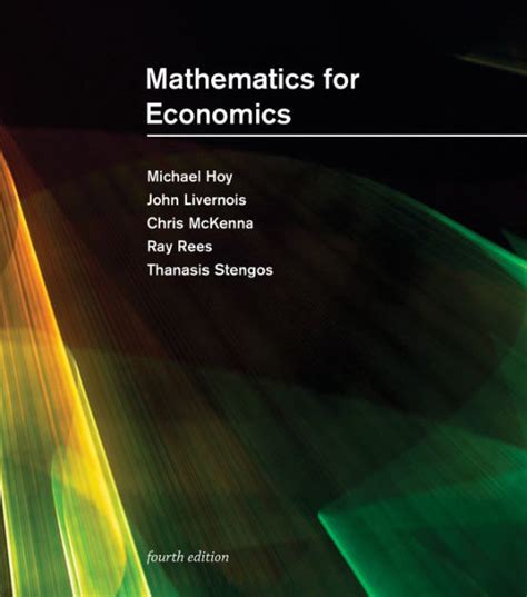 mathematics for economics hoy livernois Kindle Editon